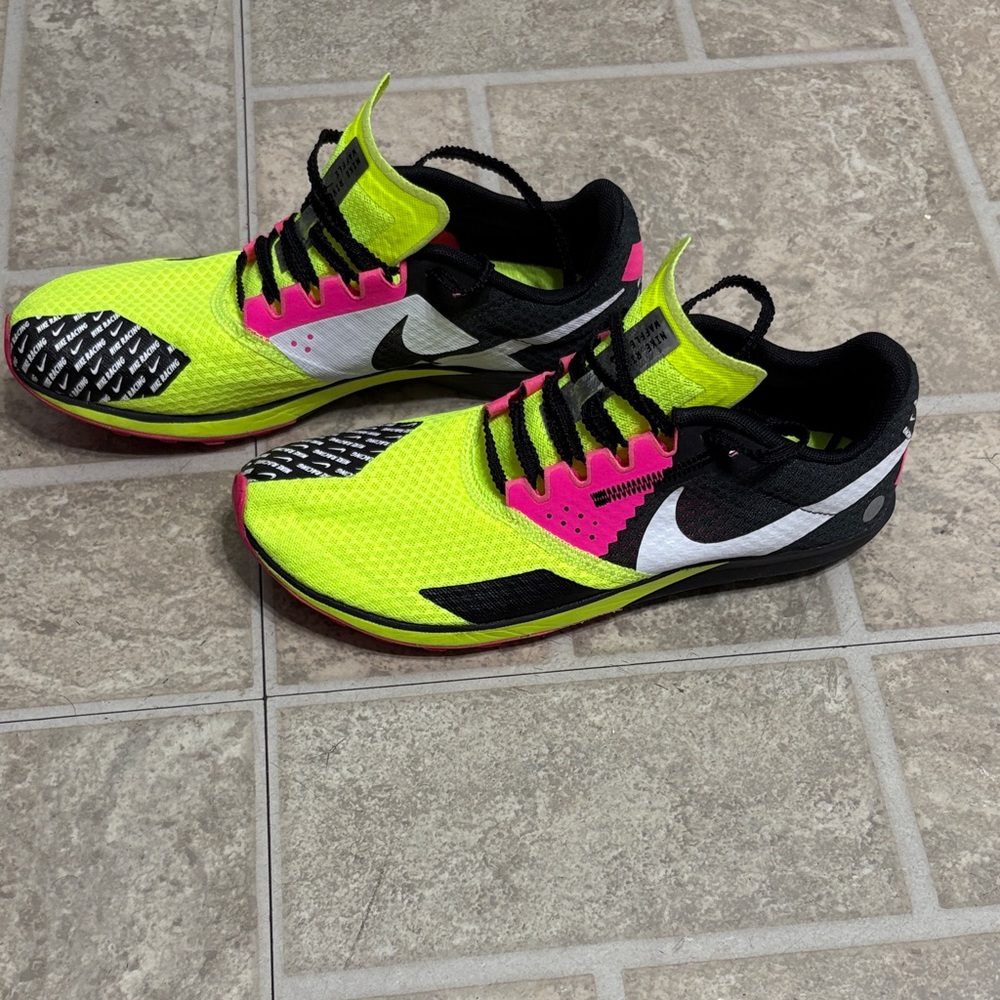 Nike Neon Yellow and Pink Athletic Shoes